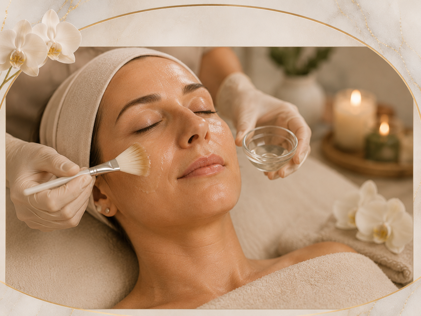 Professional peel treatment at Kuxtal Skin Spa
